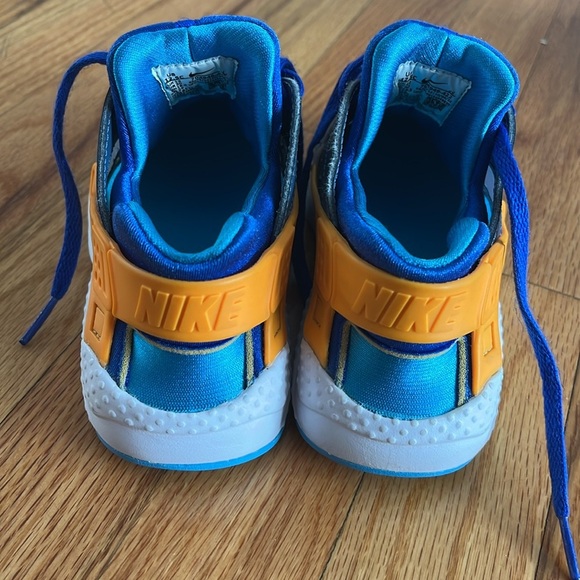 NIKE HUARACHE run blue and orange 12.5c - Picture 4 of 6